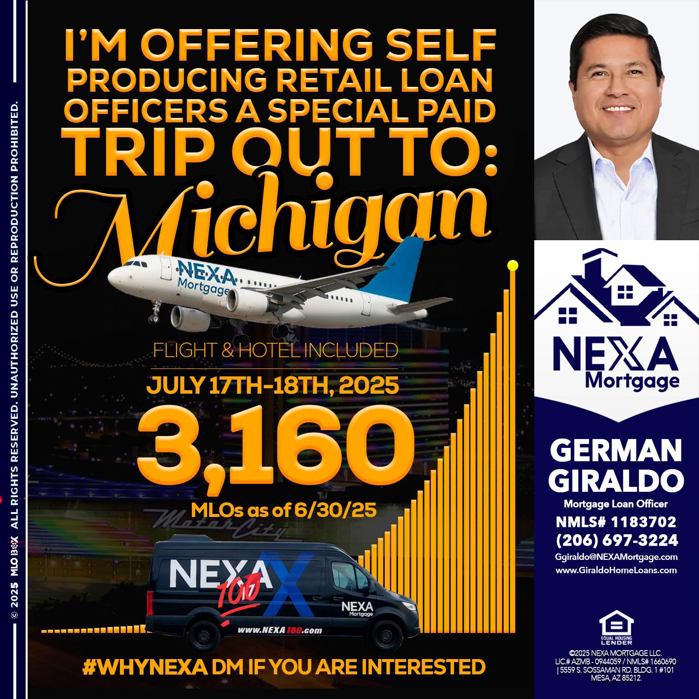 MICHIGAN TRIP - German Giraldo -Mortgage Loan Officer