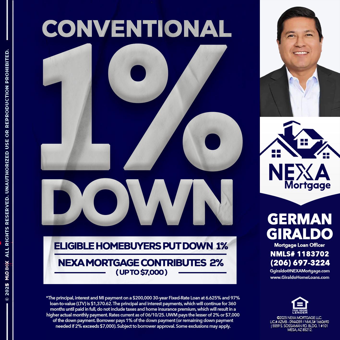 CONVENTIONAL - German Giraldo -Mortgage Loan Officer