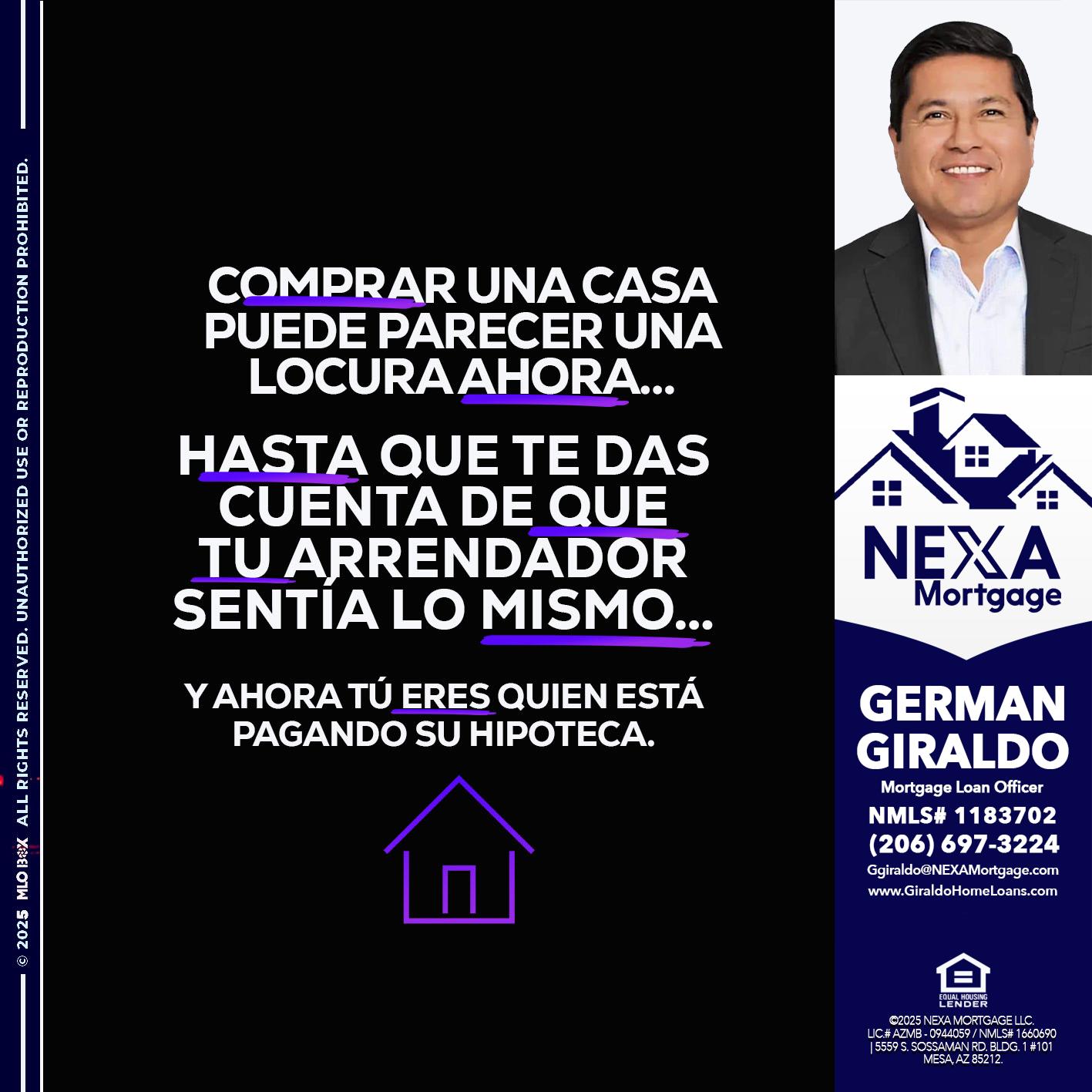 COMPRAR UNA CASA - German Giraldo -Mortgage Loan Officer