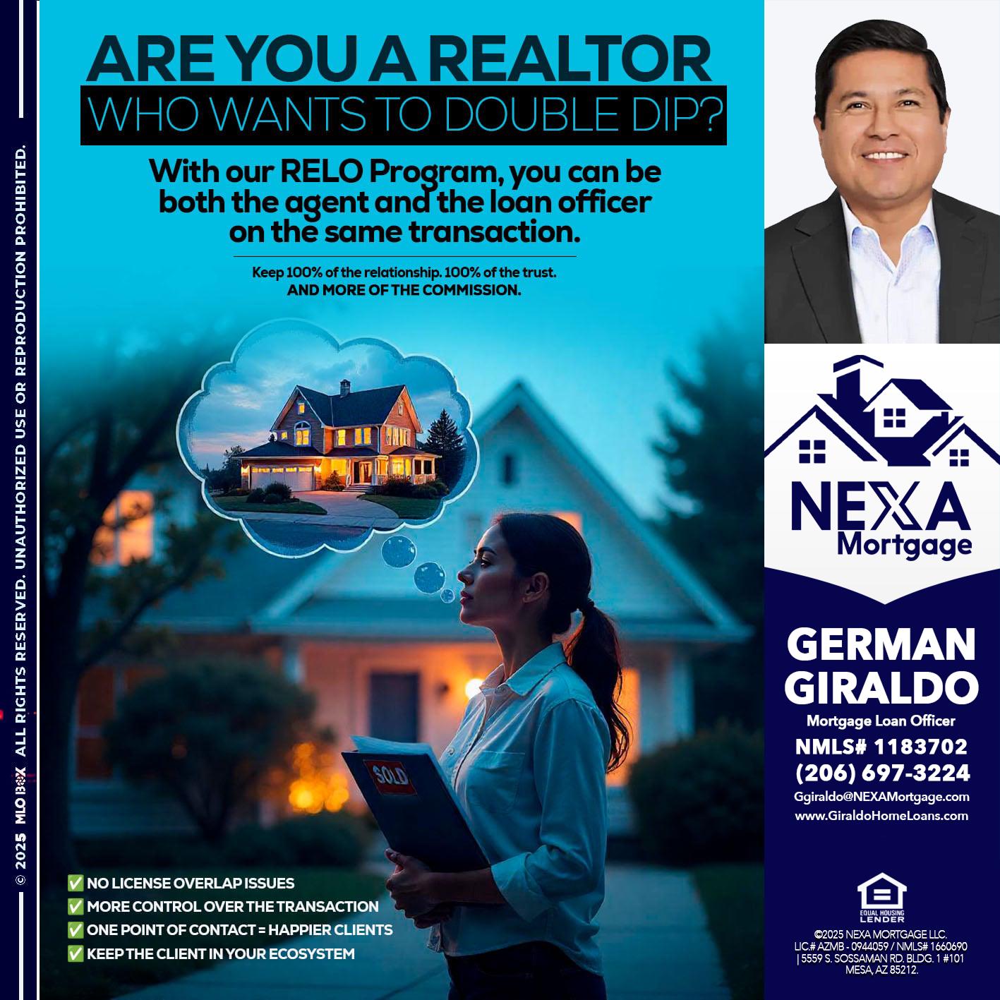 Are you a Realtor? - German Giraldo -Mortgage Loan Officer