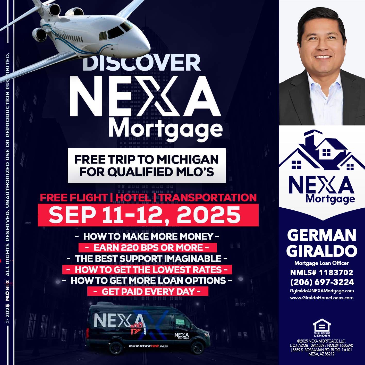 DISCOVER NEXA MORTGAGE - German Giraldo -Mortgage Loan Officer