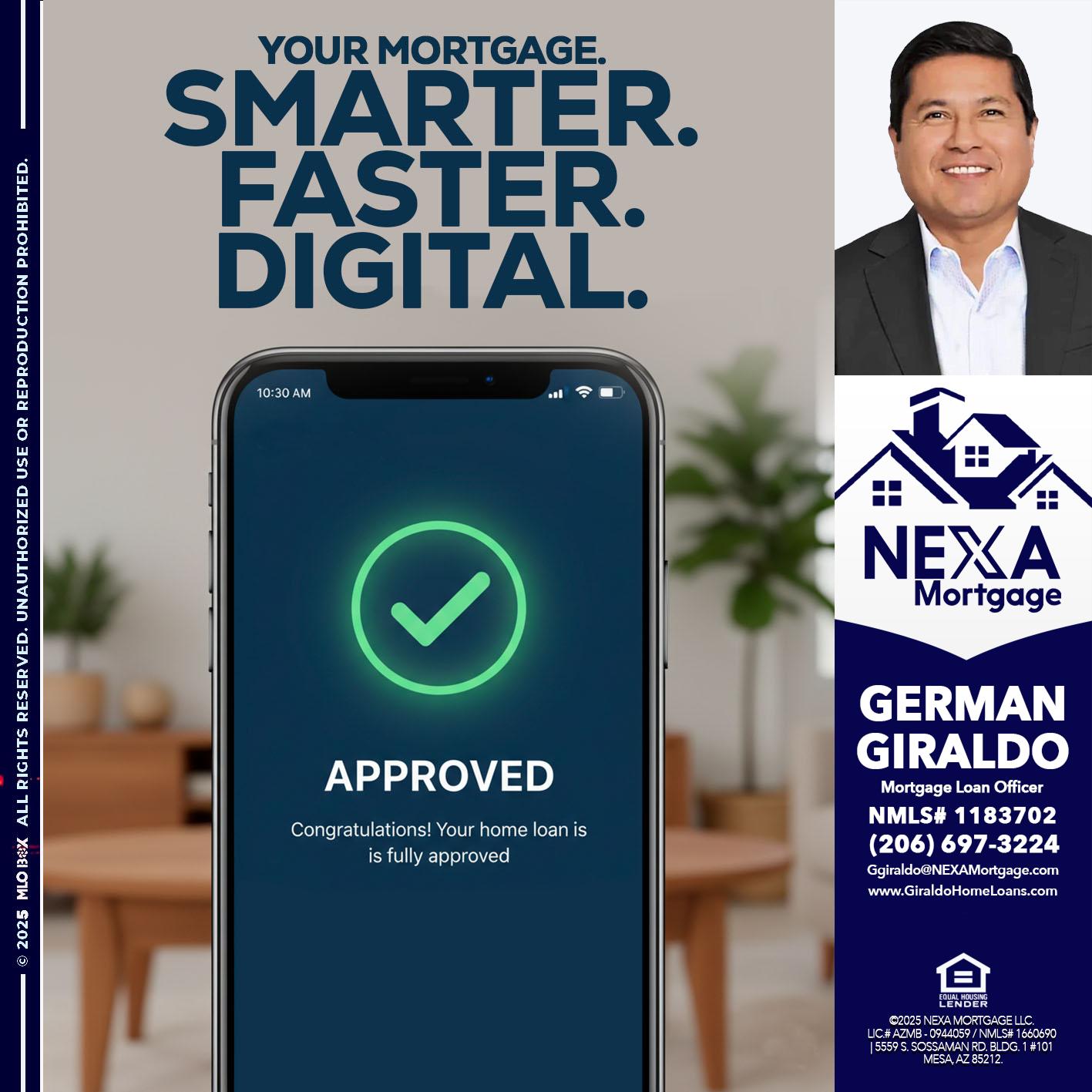 smarter faster digital - German Giraldo -Mortgage Loan Officer