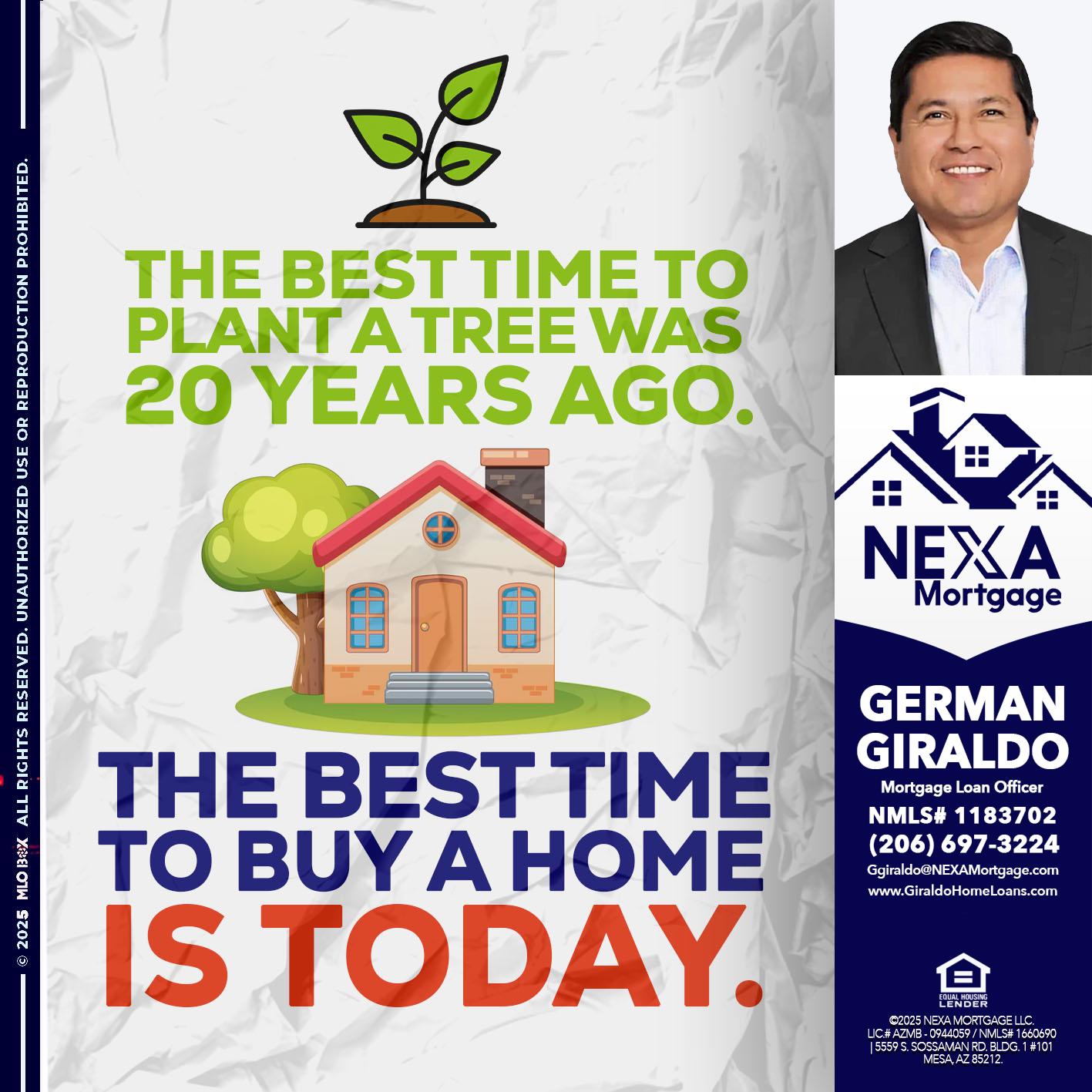 BEST TIME TO - German Giraldo -Mortgage Loan Officer