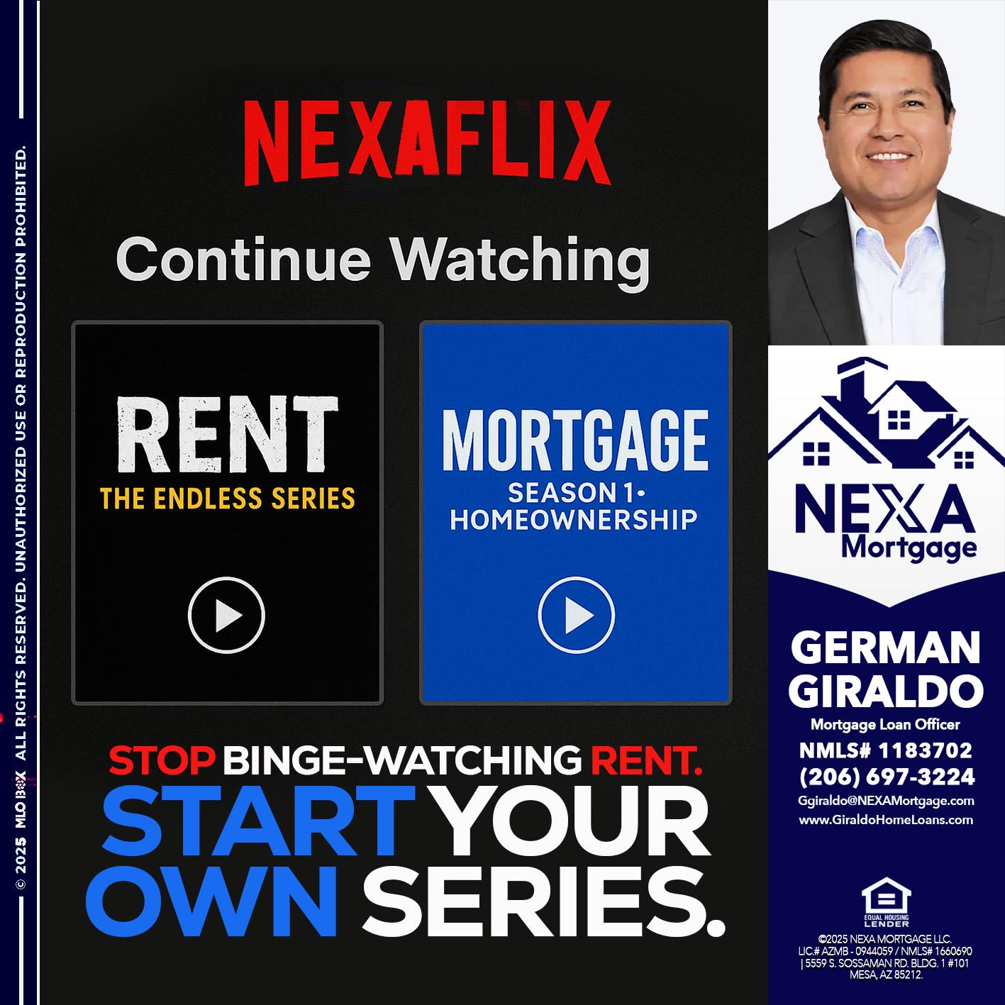 NEXAFLIX - German Giraldo -Mortgage Loan Officer