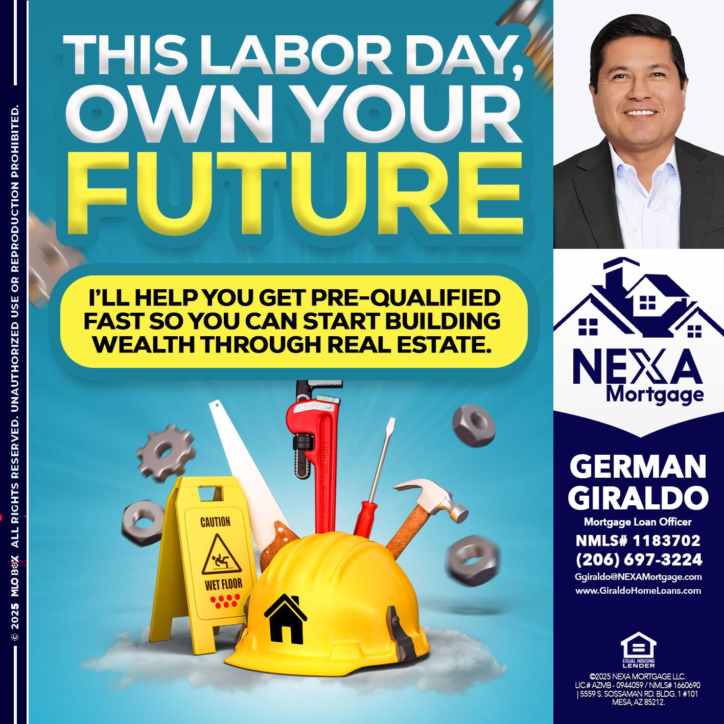LABOR DAY - German Giraldo -Mortgage Loan Officer