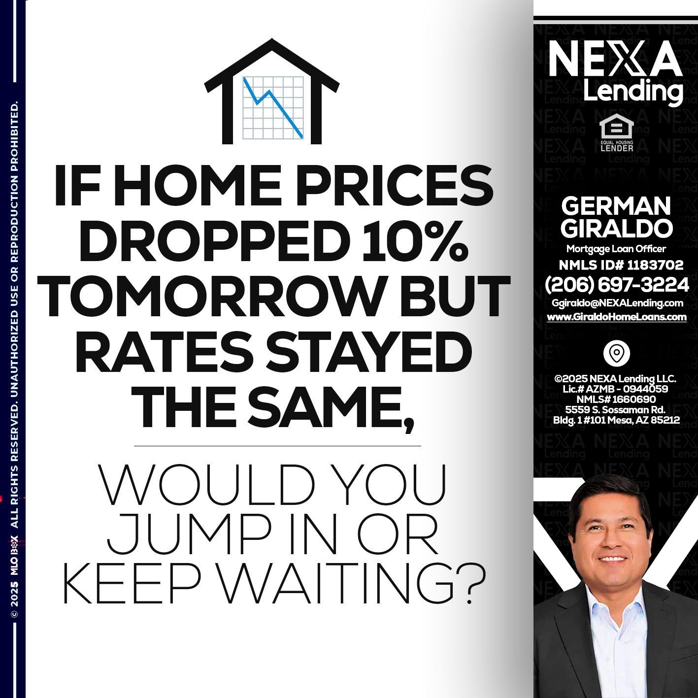 IF HOME PRICES - German Giraldo -Mortgage Loan Officer