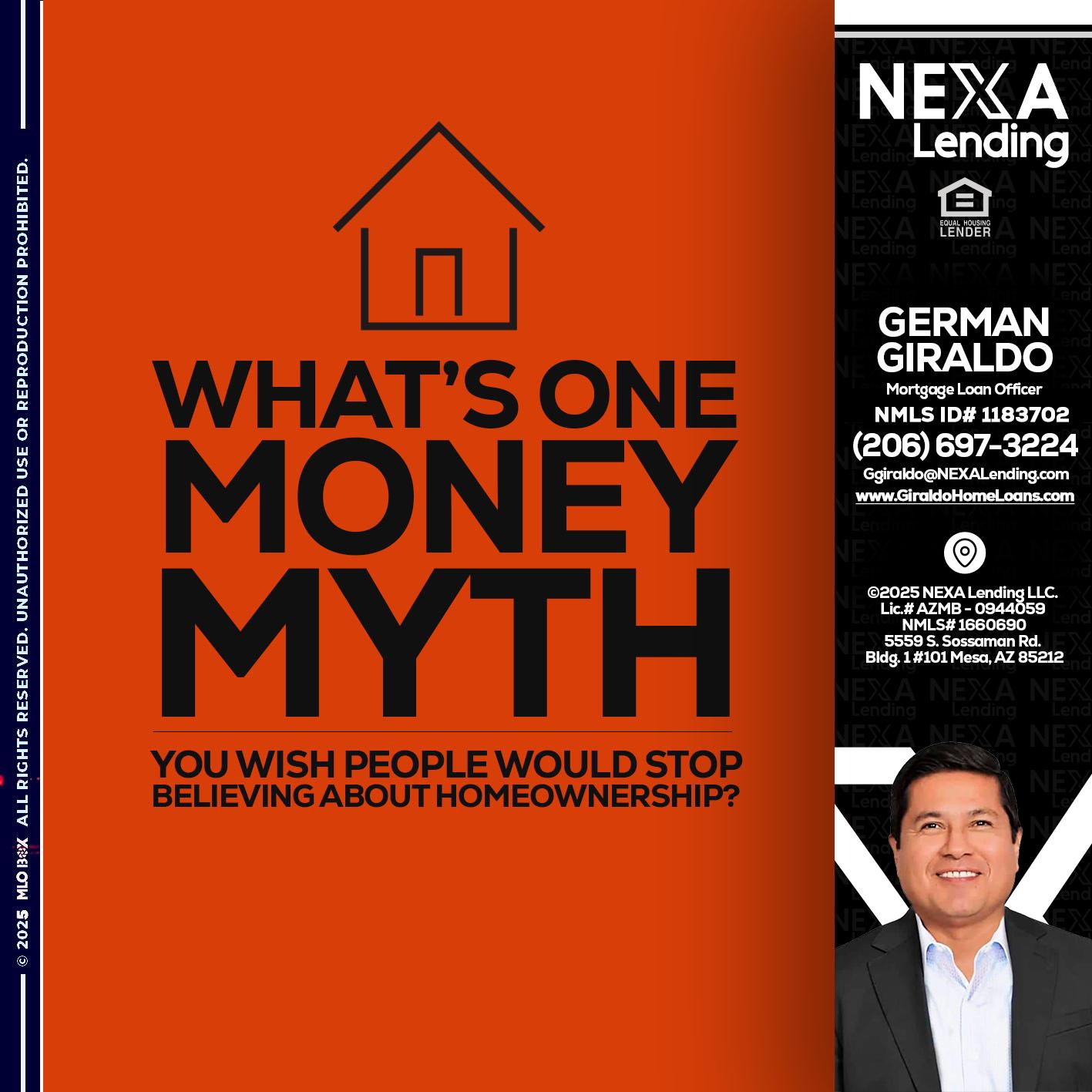 WHATS ONE - German Giraldo -Mortgage Loan Officer