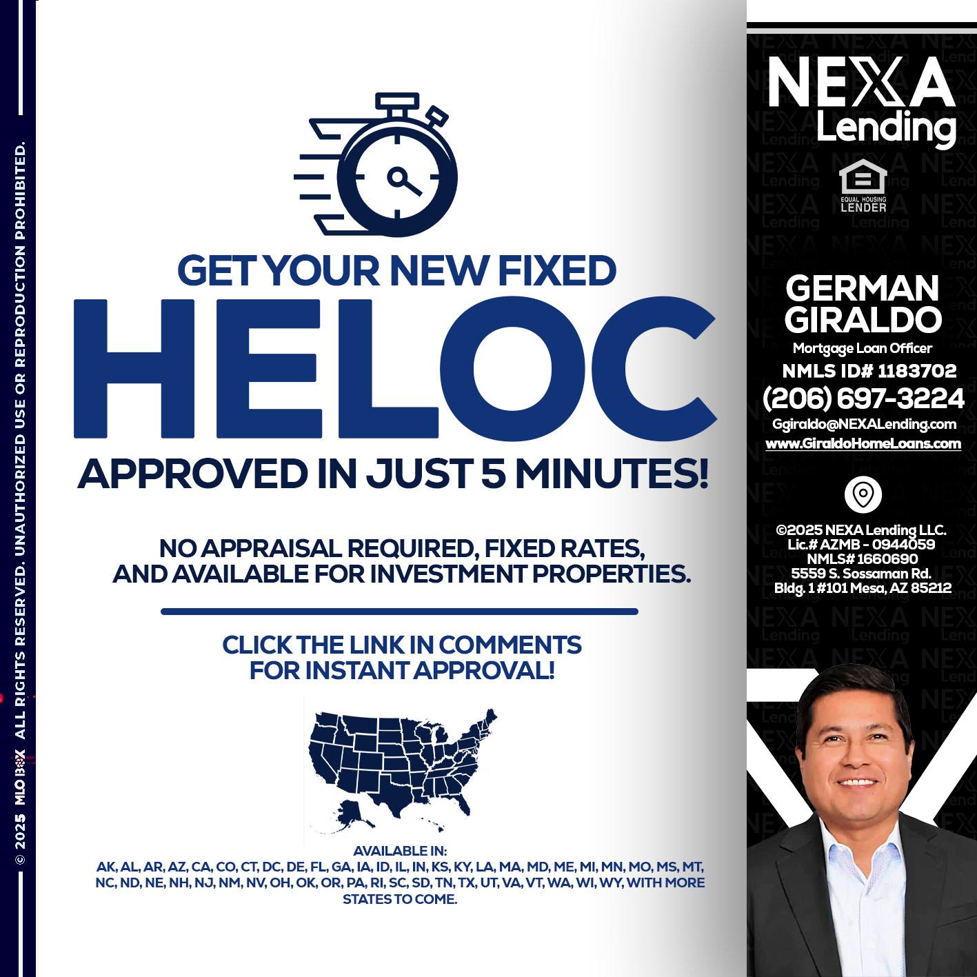 HELOC - German Giraldo -Mortgage Loan Officer