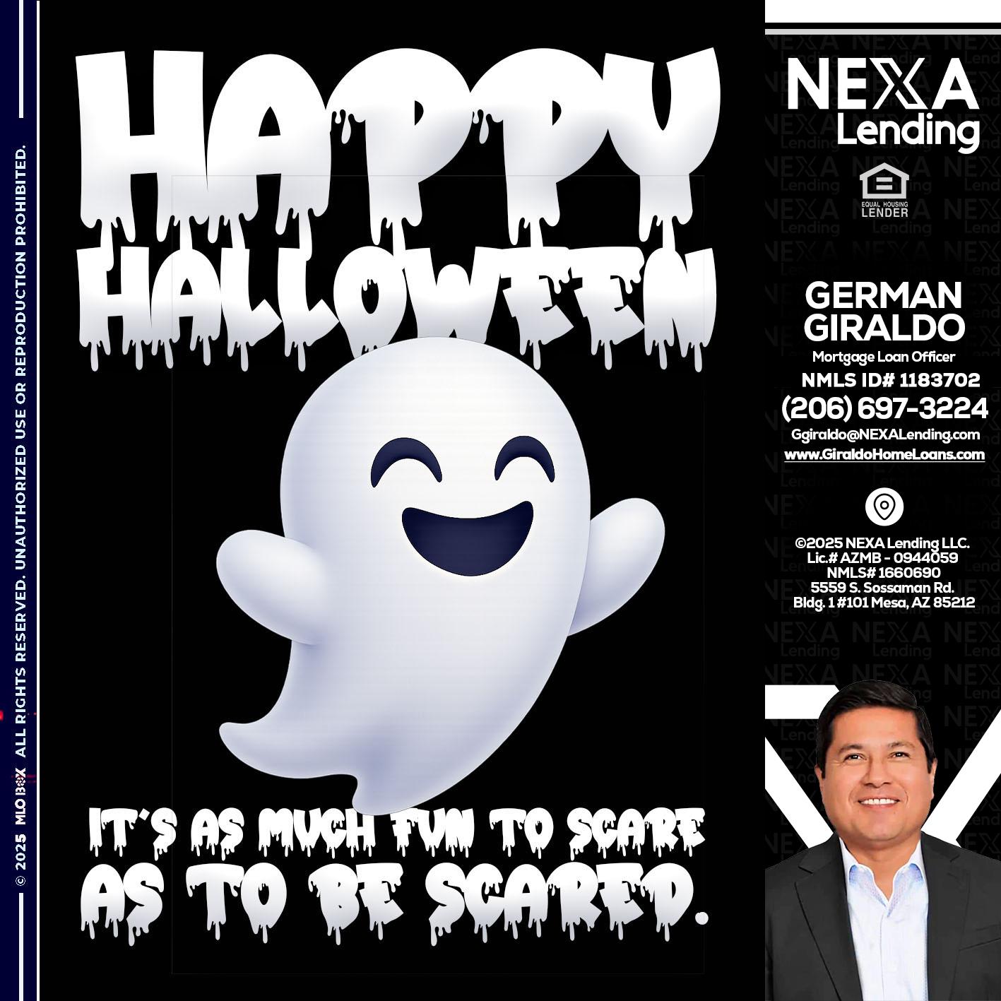 HAPPY HALLOWEEN - German Giraldo -Mortgage Loan Officer