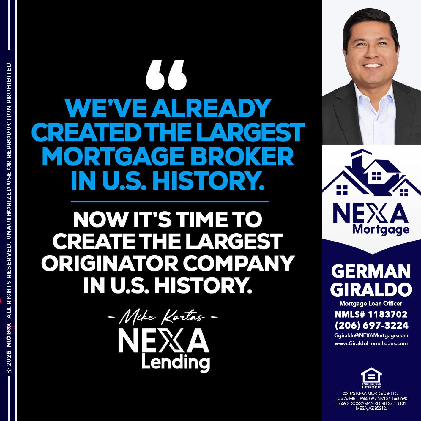 weve already - German Giraldo -Mortgage Loan Officer