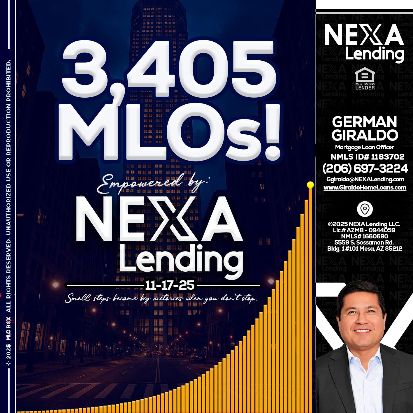 3405 MLOs - German Giraldo -Mortgage Loan Officer