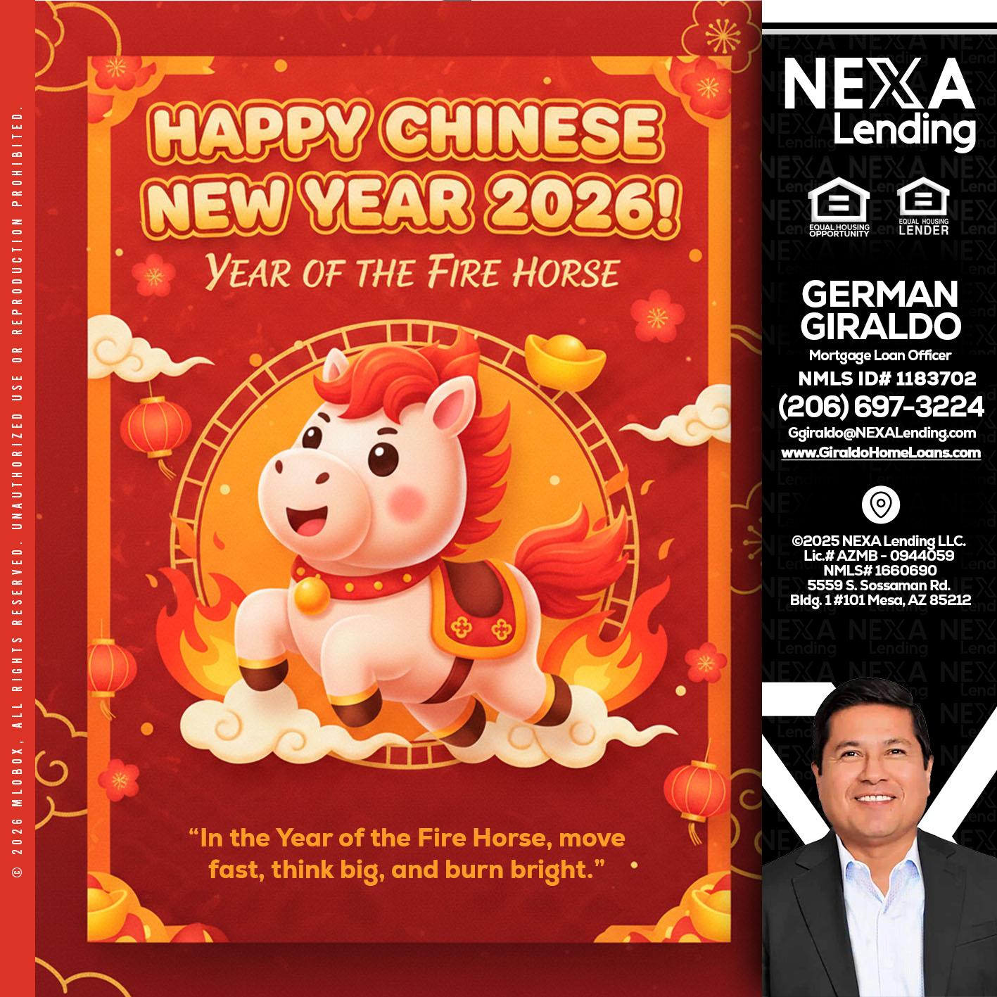 happy Chinese new year - German Giraldo -Mortgage Loan Officer