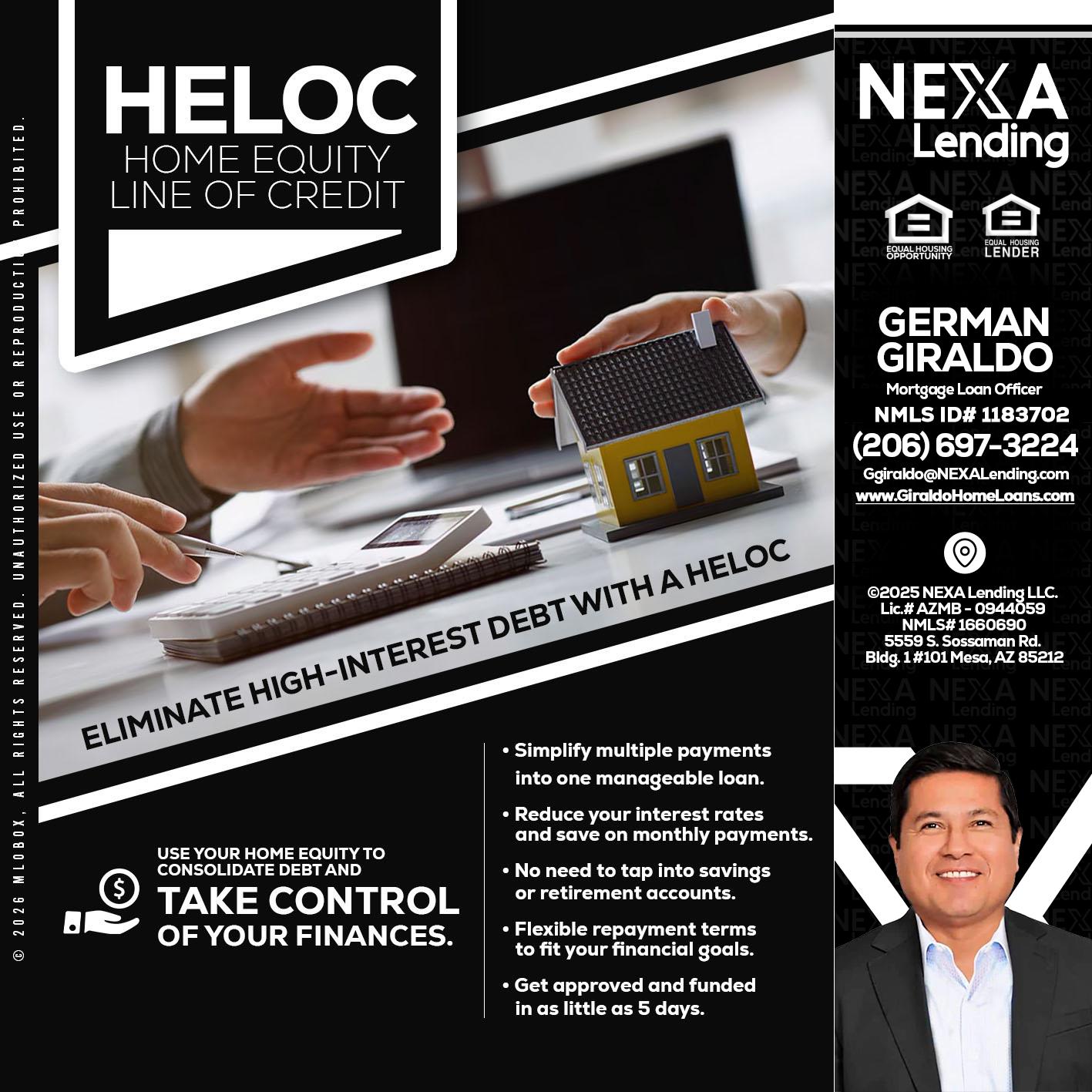 HELOC - German Giraldo -Mortgage Loan Officer