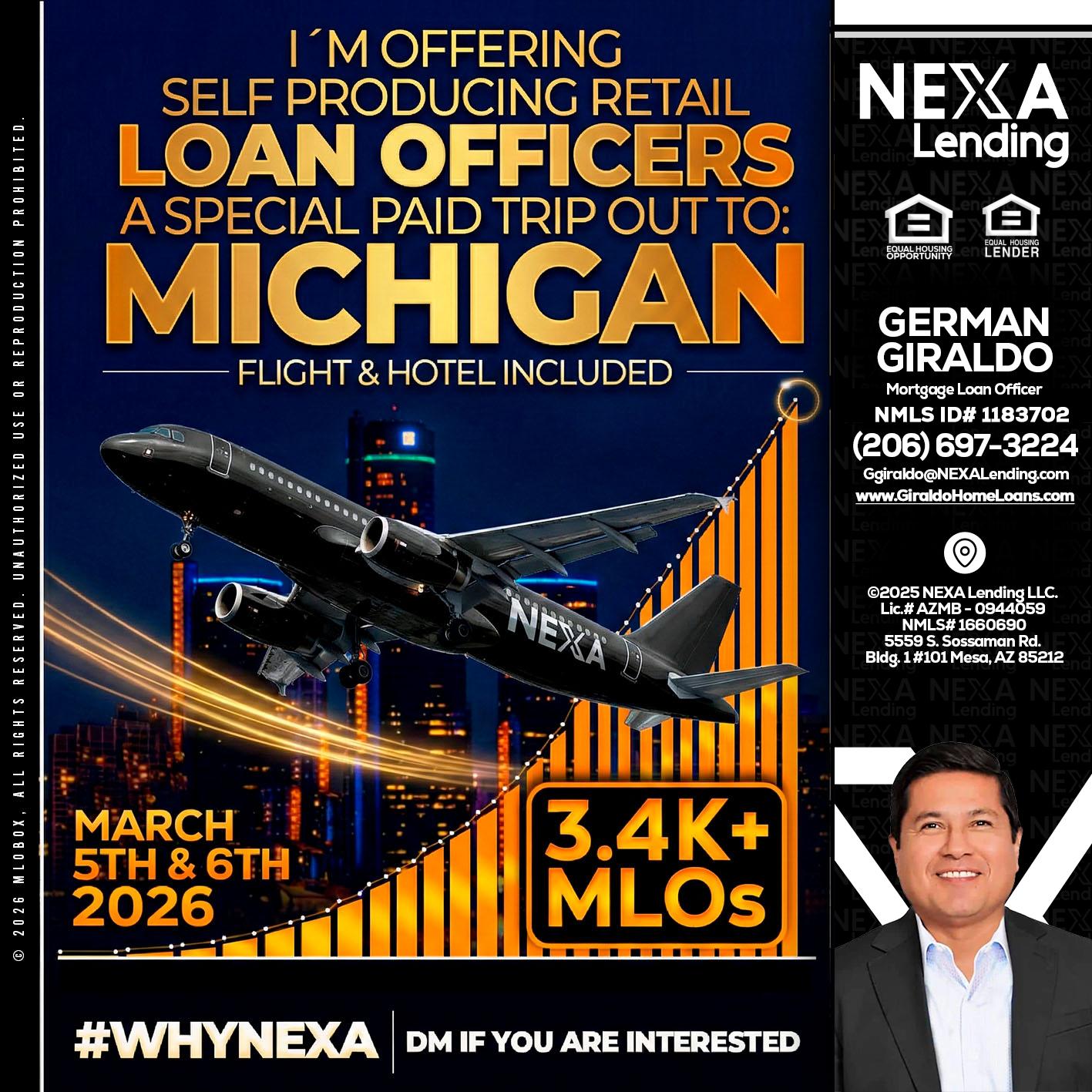 MICHIGAN - German Giraldo -Mortgage Loan Officer