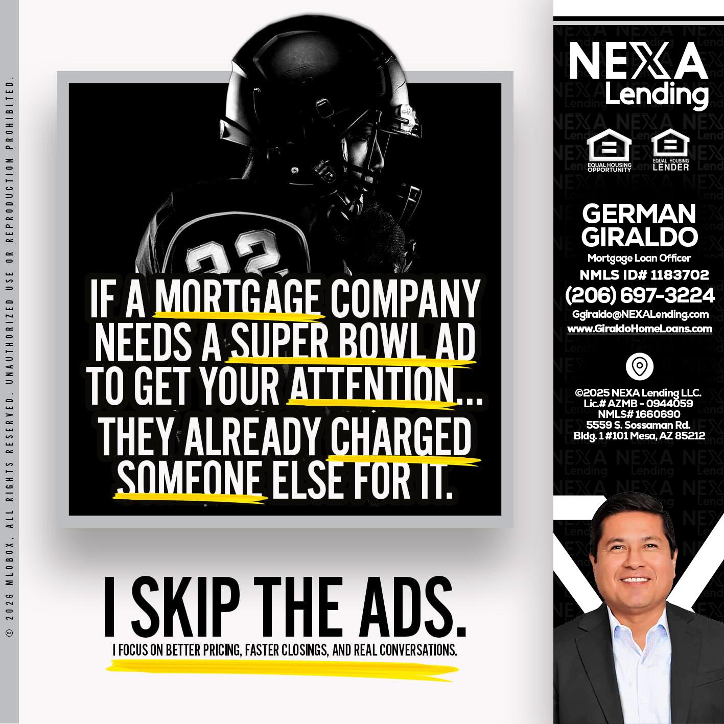 if a mortgage ad - German Giraldo -Mortgage Loan Officer