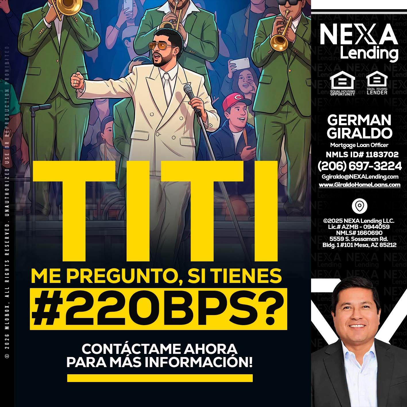 TITI ME PREGUNTO - German Giraldo -Mortgage Loan Officer
