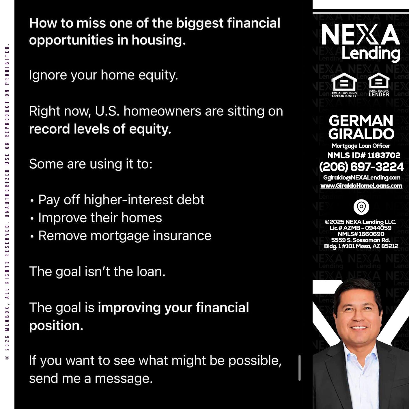 how to miss - German Giraldo -Mortgage Loan Officer