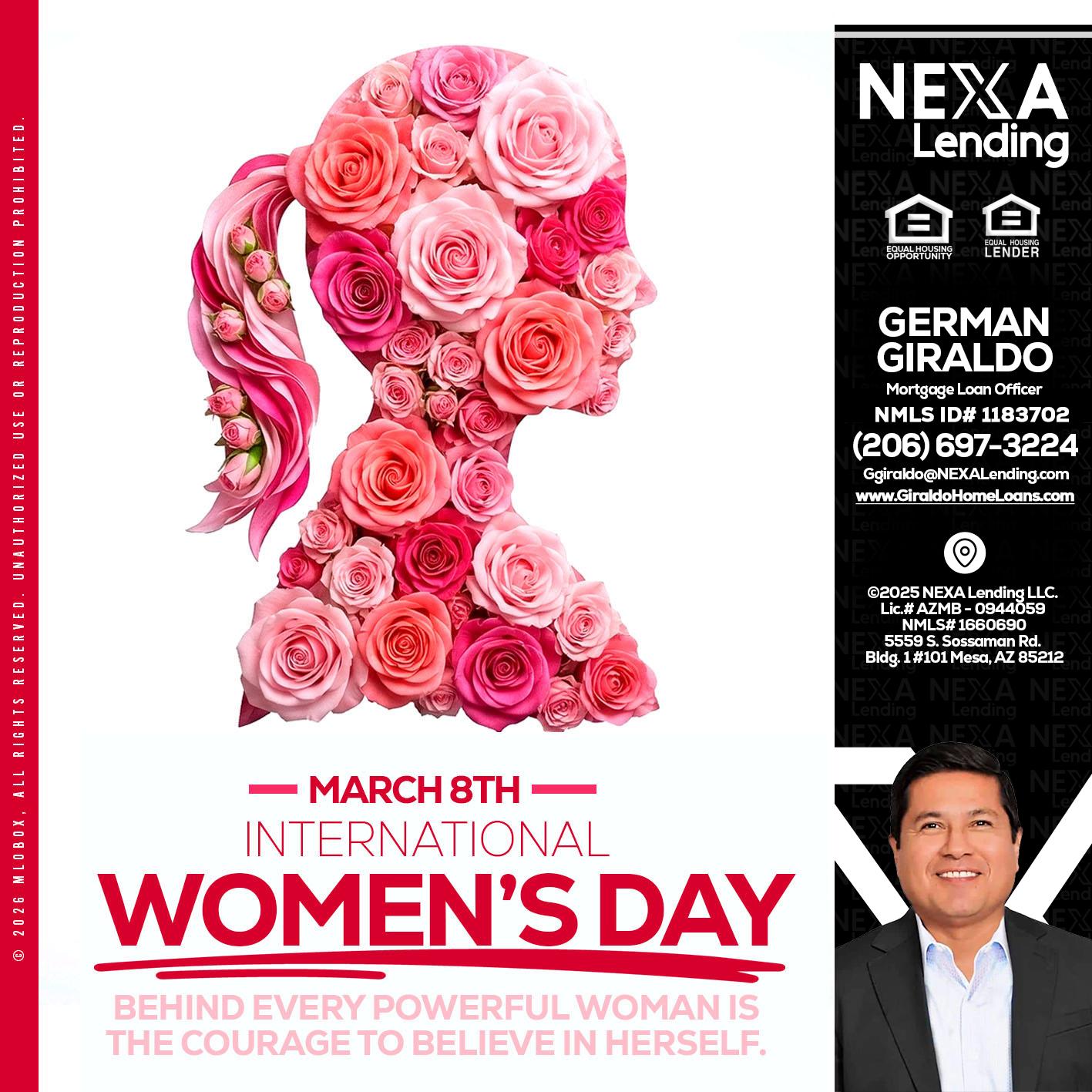 MARCH 8TH - German Giraldo -Mortgage Loan Officer