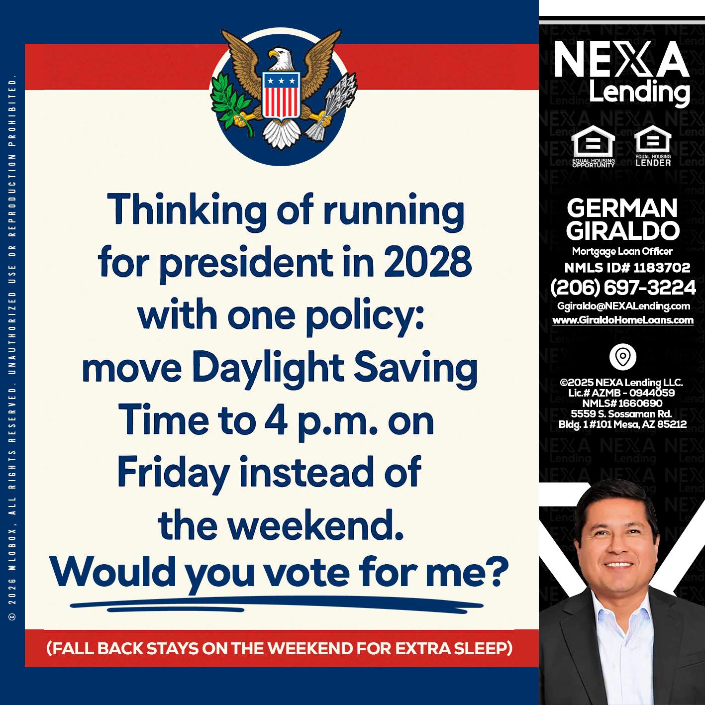 THINKING OF RUNING - German Giraldo -Mortgage Loan Officer