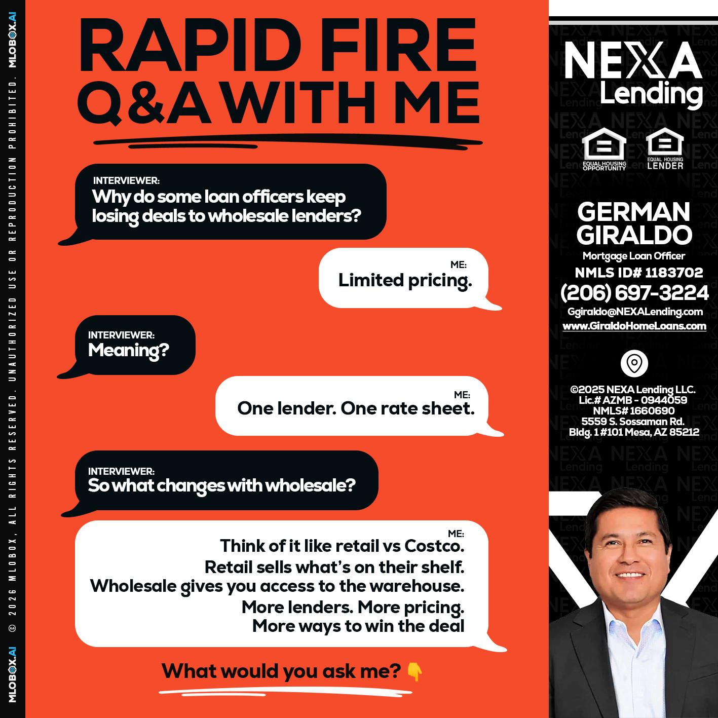 Q&A - German Giraldo -Mortgage Loan Officer