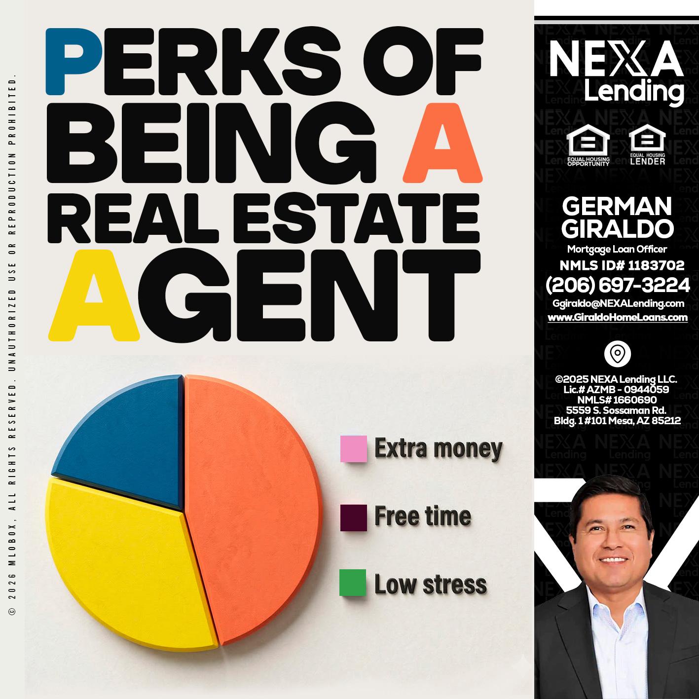 PERKS OF BEING - German Giraldo -Mortgage Loan Officer
