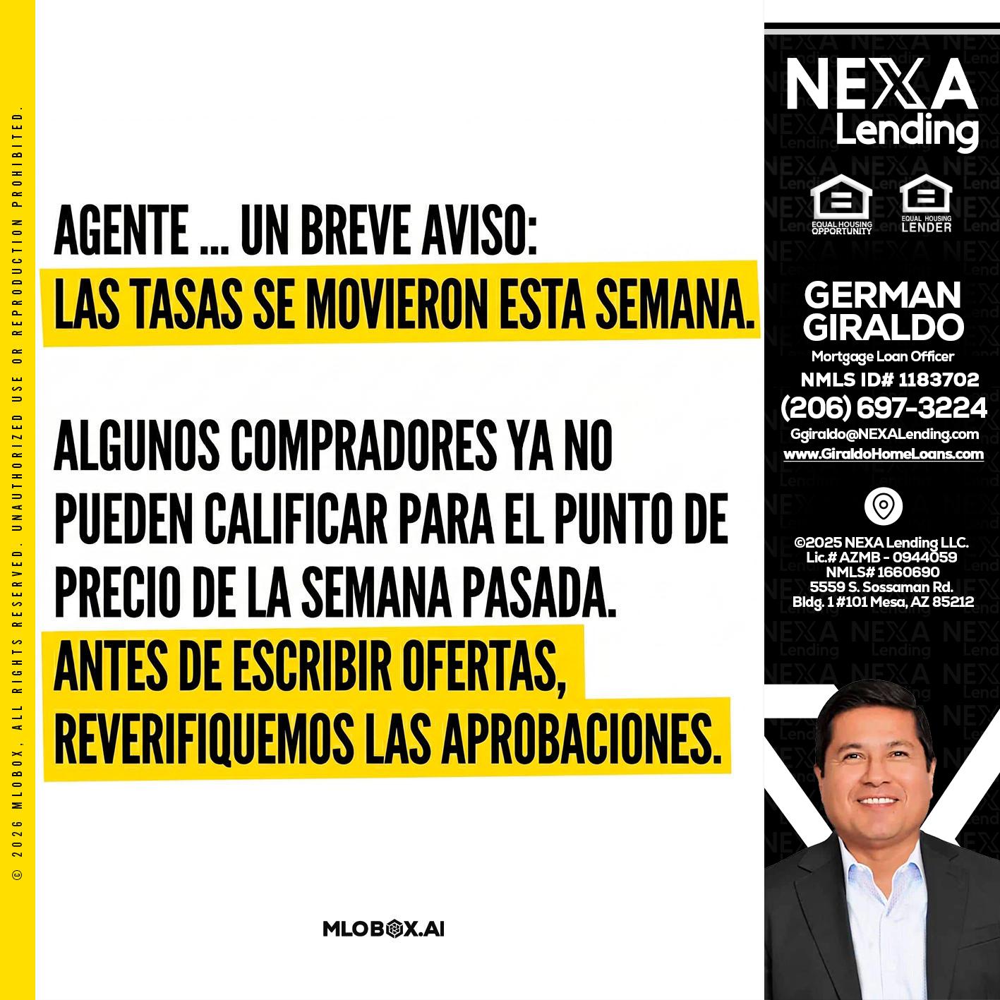 Agente - German Giraldo -Mortgage Loan Officer