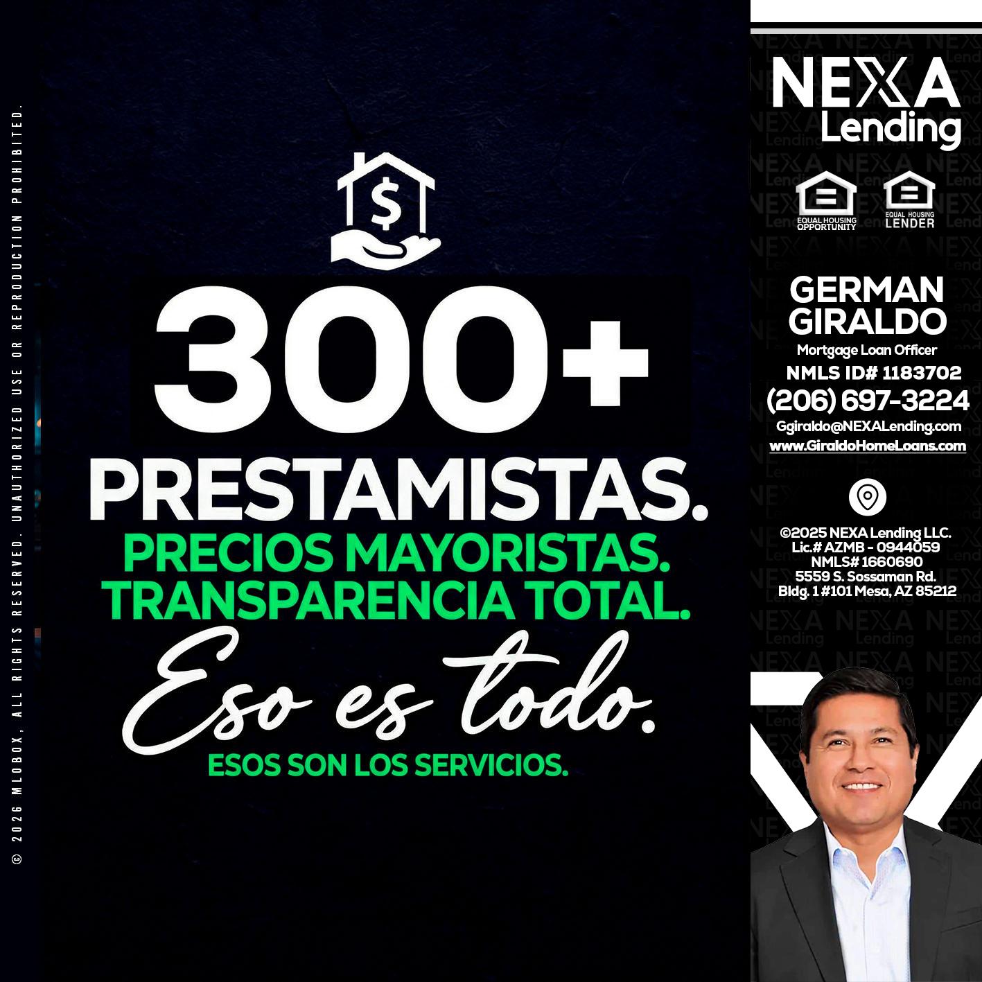 300+ - German Giraldo -Mortgage Loan Officer