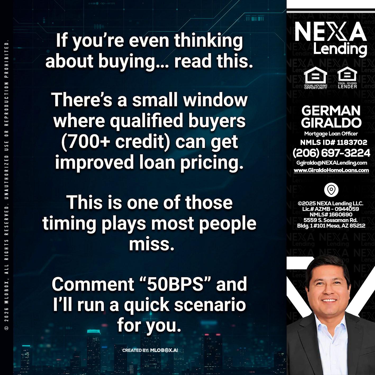 IF YOU EVER - German Giraldo -Mortgage Loan Officer