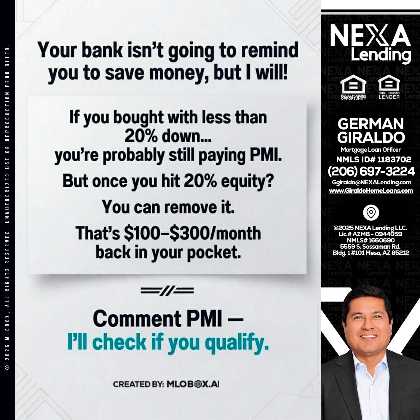 YOUR BANK ISNT - German Giraldo -Mortgage Loan Officer