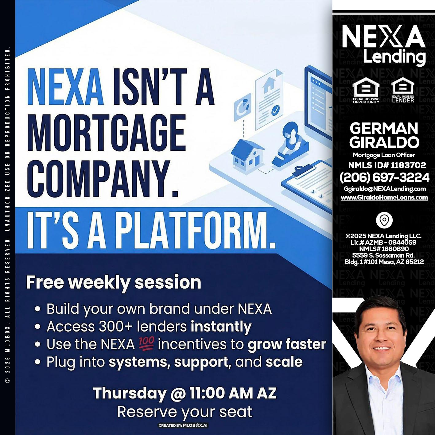 NEXA ISNT - German Giraldo -Mortgage Loan Officer