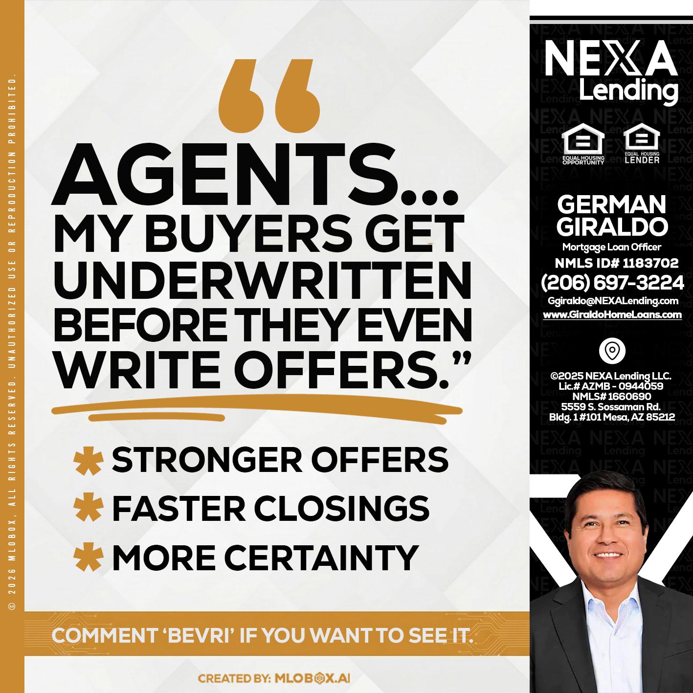 agents - German Giraldo -Mortgage Loan Officer