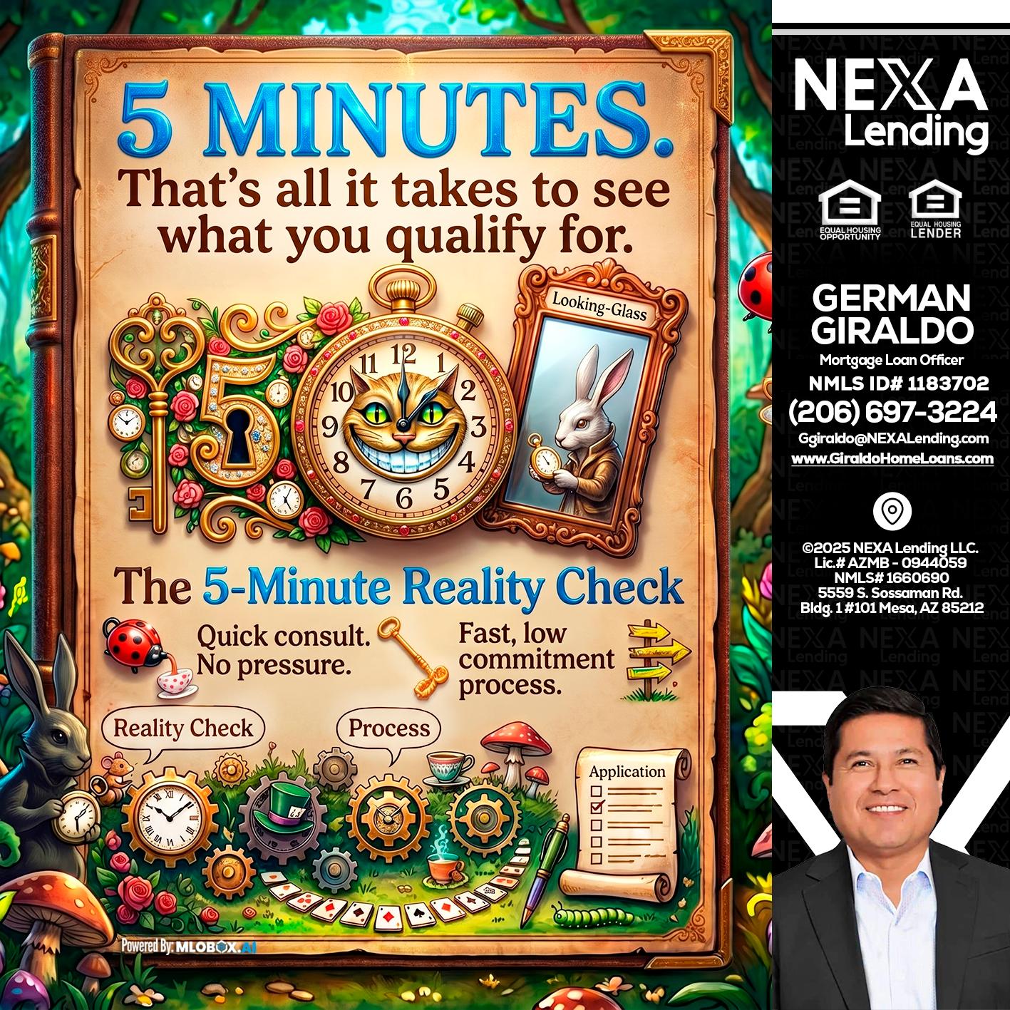 Reality Check! - German Giraldo -Mortgage Loan Officer