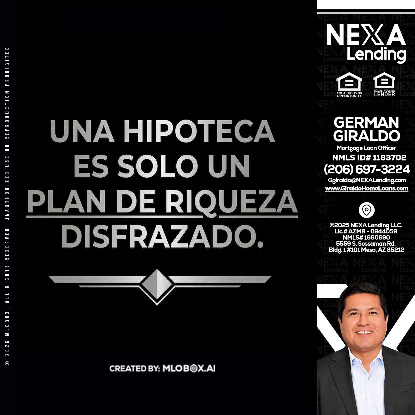 UNA HIPOTECA - German Giraldo -Mortgage Loan Officer