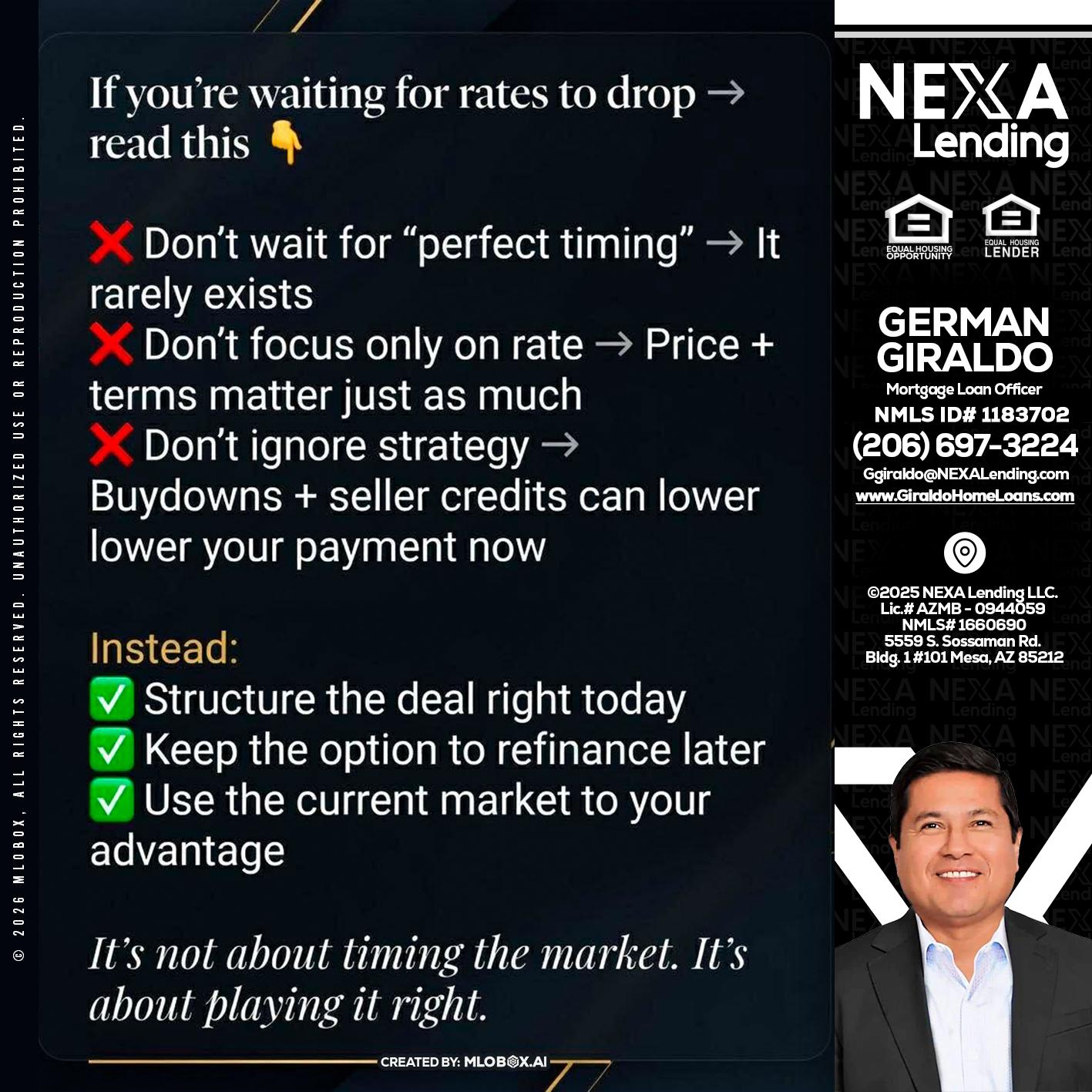 IF YOU ARE - German Giraldo -Mortgage Loan Officer